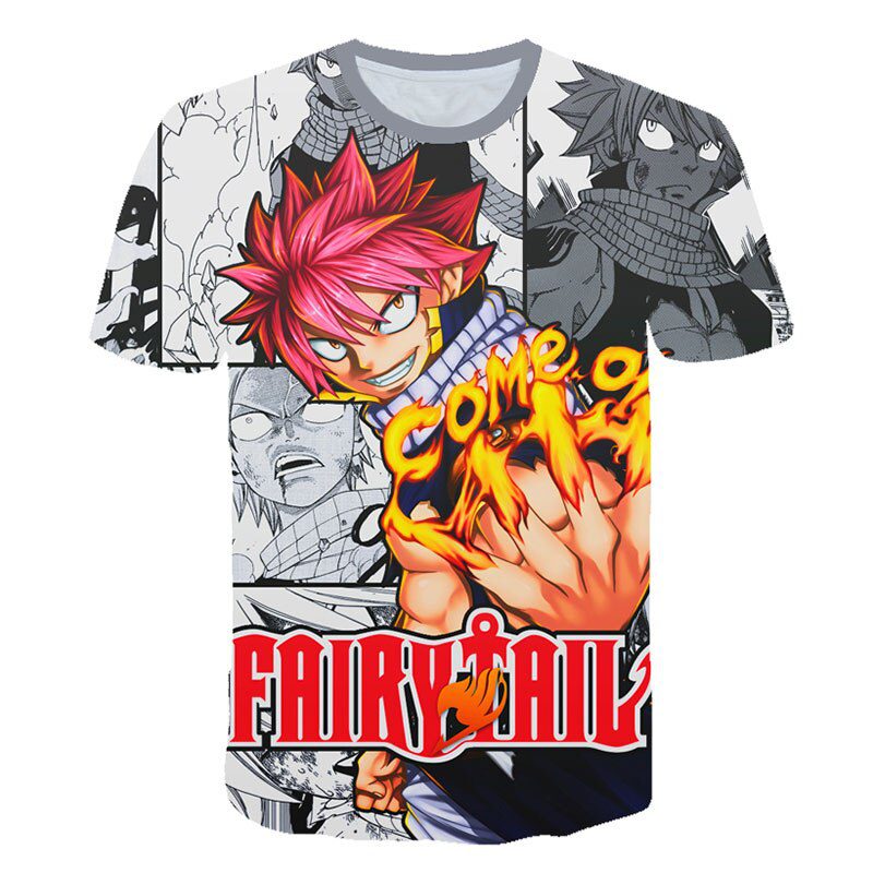 T-Shirt Fairy Tail Natsu Manga