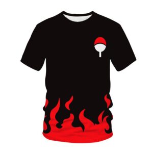 T-Shirt Naruto Logo Uchiwa