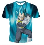 T-Shirt DBS Vegeta Super Saiyan Blue