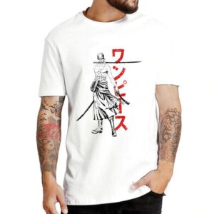 T-Shirt One Piece Roronoa Zoro Kanji