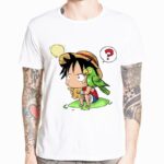 T-Shirt One Piece Luffy Perroquet