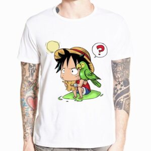 T-Shirt One Piece Luffy Perroquet