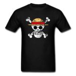T-Shirt One Piece Logo Vintage Noir