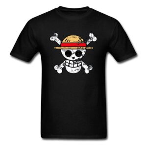 T-Shirt One Piece Logo Vintage Noir