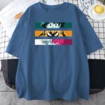 T-Shirt MHA Femme Shoto x Izuku x Katsuki Bleu