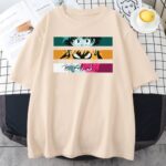 T-Shirt MHA Femme Shoto x Izuku x Katsuki Beige