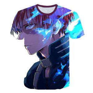 T-Shirt My Hero Academia Shoto Feu et Glace