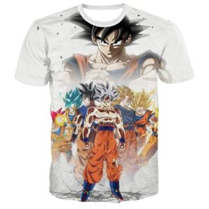 T-Shirt Dragon Ball Super Tous les Goku