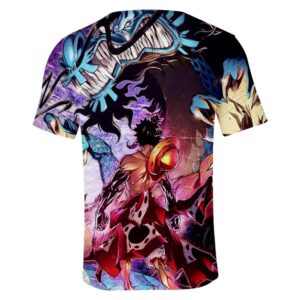T-Shirt One Piece Luffy vs Kaido Dragon