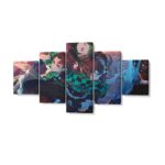 Tableau Demon Slayer Tanjirô et Nezuko Kamado