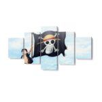 Tableau One Piece Drapeau Luffy