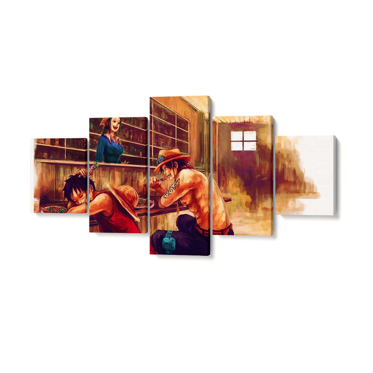 Tableau One Piece Luffy et Ace