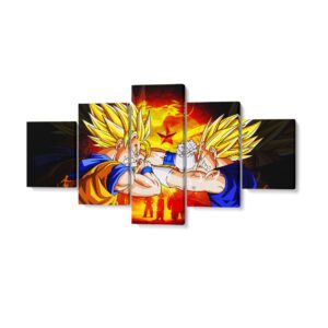 Tableau Dragon Ball Z Vegeta vs Goku