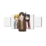Tableau SNK Eren Mikasa Armin