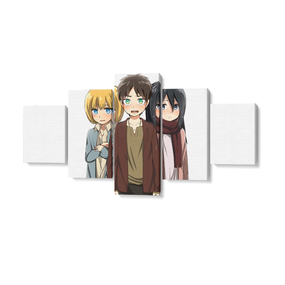 Tableau SNK Eren Mikasa Armin