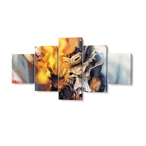 Tableau One Piece Sabo Feu
