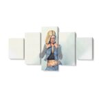 Tableau Dragon Ball Z C-18 Réaliste