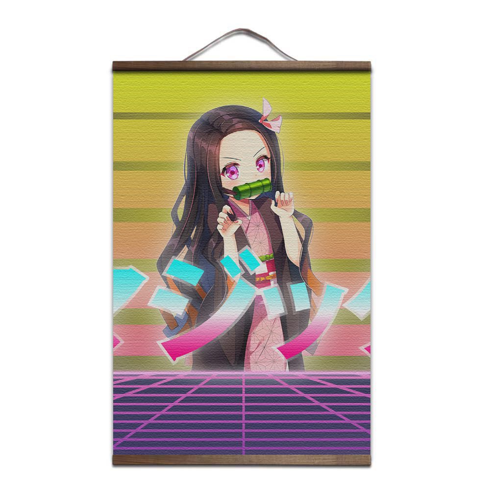 Poster Demon Slayer Nezuko Vaporwave