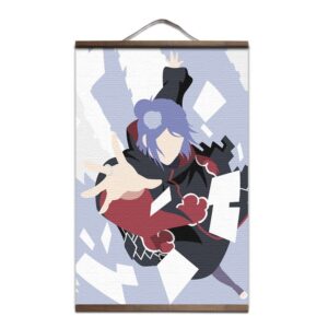 Poster Naruto Konan Shuriken de Papier