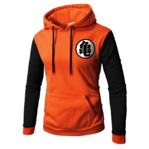Pull Dragon Ball Kanji Orange et Noir
