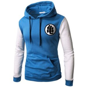 Pull Dragon Ball Kanji Bleu et Blanc