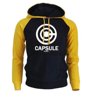 Pull Dragon Ball Capsule Corp Jaune et Noir