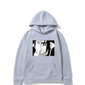 Pull Naruto Itachi Œil Douloureux Gris