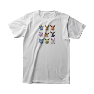 T-Shirt Pokemon All Evoli Evolutions