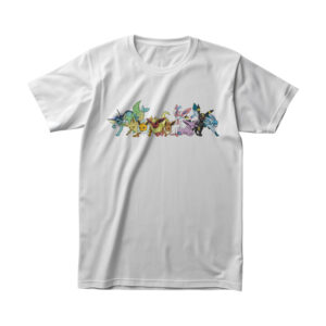 T-Shirt Pokemon Tous les Evolution Evoli