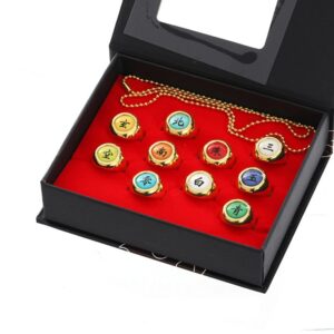 Bague Naruto Coffret Kana Or