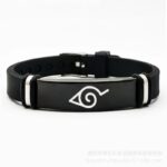 Bracelet Konoha Naruto Noir