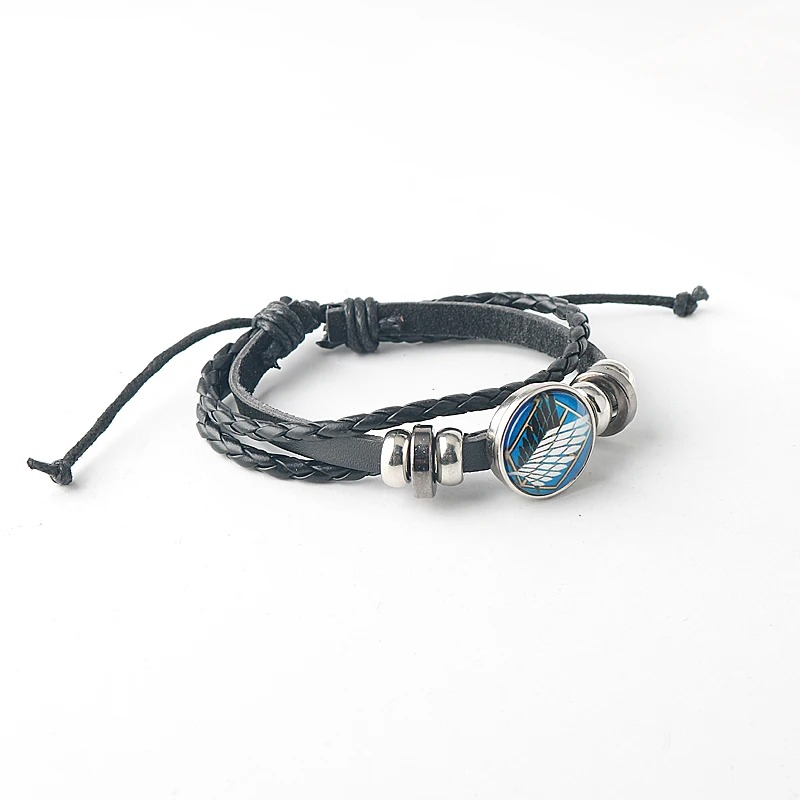 Bracelet L'Attaque des Titans en Cuir